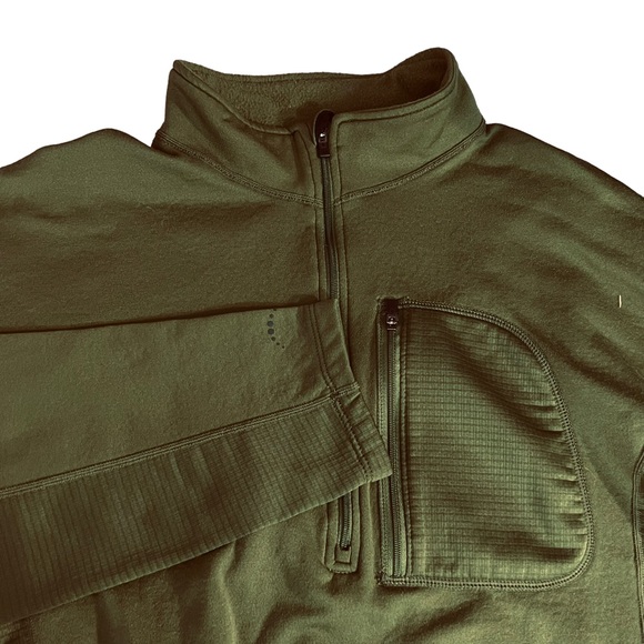 REI CO-OP 1/2 ZIP FLEECE PULLOVER - MEN'S XL GREEN - Picture 4 of 6